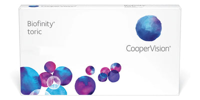 Biofinity Toric contact lenses box
