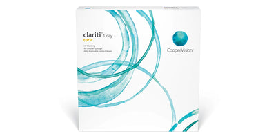 Clariti 1 Day Toric contact lenses box