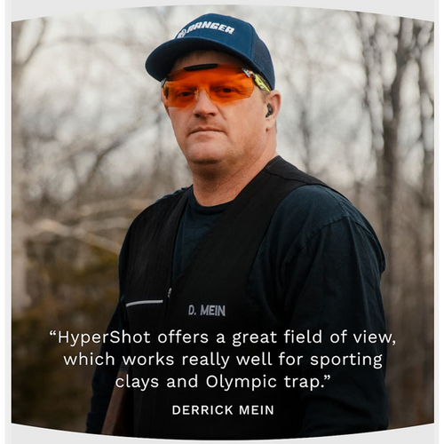 RE Ranger HyperShot Shooting Glasses / Size 72 / Velocity Black & Low Light / Mid Light / Bright Light / Ultimate Light