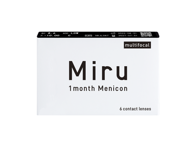 Miru 1 Month Multifocal contact lenses box