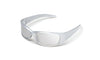 Body Specs V-8 Crystal Silver Frame Sunglasses / Silver / Silver Mirror