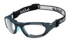 Bolle BALLER Strap Safety Glasses | Size 59 / Navy Light Blue Matte / Clear PC Platinum