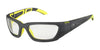 Bolle LEAGUE Safety Glasses | Size 60 / Grey Yellow Matte / Clear PC AF
