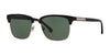 Brooks Brothers BB4021 Sunglasses | Size 53 / Gold/Black / Solid Green (3N 14.0%) №600071