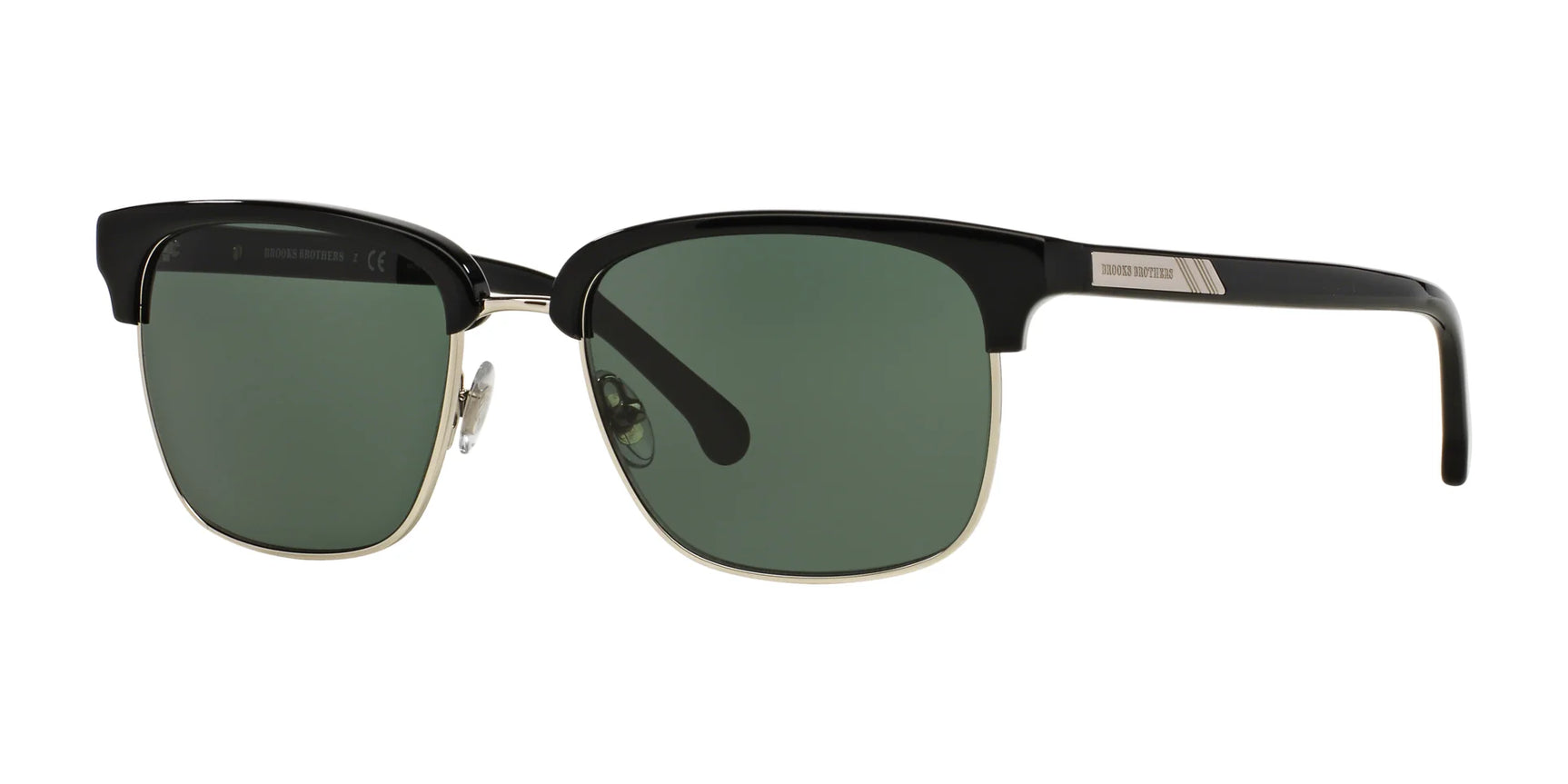 Brooks Brothers BB4021 Sunglasses Gold / Black / Solid Green Brooks Brothers BB4021 Sunglasses Gold / Black / Solid Green