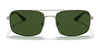 Brooks Brothers BB4060 Sunglasses | Size 58 / Matte Light Gold №101571 / Solid Green (3N 9.7%)