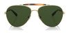 Brooks Brothers BB4062 Sunglasses | Size 59 / Matte Gold №103371 / Green Solid (3N 9.4%)