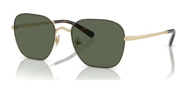 Brooks Brothers BB4066 Sunglasses | Size 55 / Light Gold/Dark Tortoise / Solid Dark Green (3N 12.9%) №102671