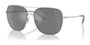 Brooks Brothers BB4067J Sunglasses | Size 59 / Matte Silver / Gunmetal Mirror (3N 10%) №10146G