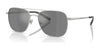 Brooks Brothers BB4070 Sunglasses | Size 57 / Shiny Silver / Gunmetal Mirror (3N 10%) №10326G