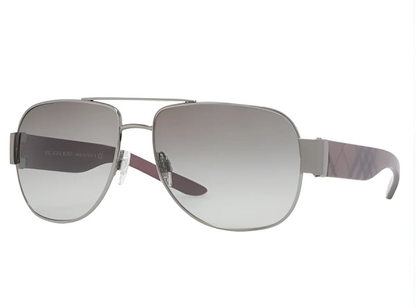 Burberry Be3042 Mauve Plaid / Mauve / Gradient Gray