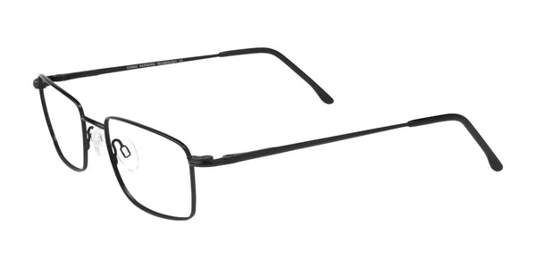 Cargo C5018 Eyeglasses with Clip-on Sunglasses | Size 54 / Matt Black