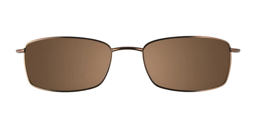 Cargo C5027 Eyeglasses with Clip-on Sunglasses / Size 50 / Satin Medium Brown