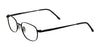 Cargo C5034 Eyeglasses with Clip-on Sunglasses | Size 50 / Matt Black