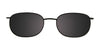 Cargo C5034 Eyeglasses with Clip-on Sunglasses | Size 50 / Matt Black