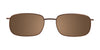 Cargo C5035 Eyeglasses with Clip-on Sunglasses | Size 54 / Matt Bronze