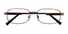 Cargo C5035 Eyeglasses with Clip-on Sunglasses | Size 54 / Matt Bronze