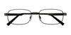 Cargo C5035 Eyeglasses with Clip-on Sunglasses | Size 54 / Matt Bronze