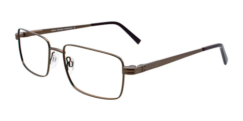 Cargo C5038 Eyeglasses with Clip-on Sunglasses / Size 56 / Satin Golden Brown