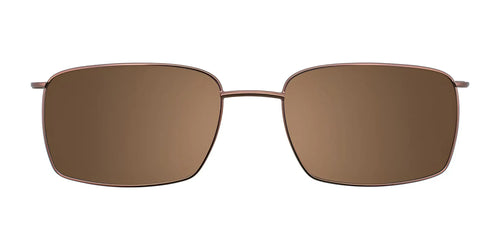 Cargo C5039 Eyeglasses with Clip-on Sunglasses / Size 54 / Satin Brown