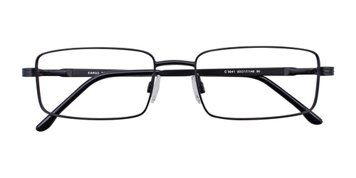 Cargo C5041 Eyeglasses with Clip-on Sunglasses / Size 53 / Satin Black