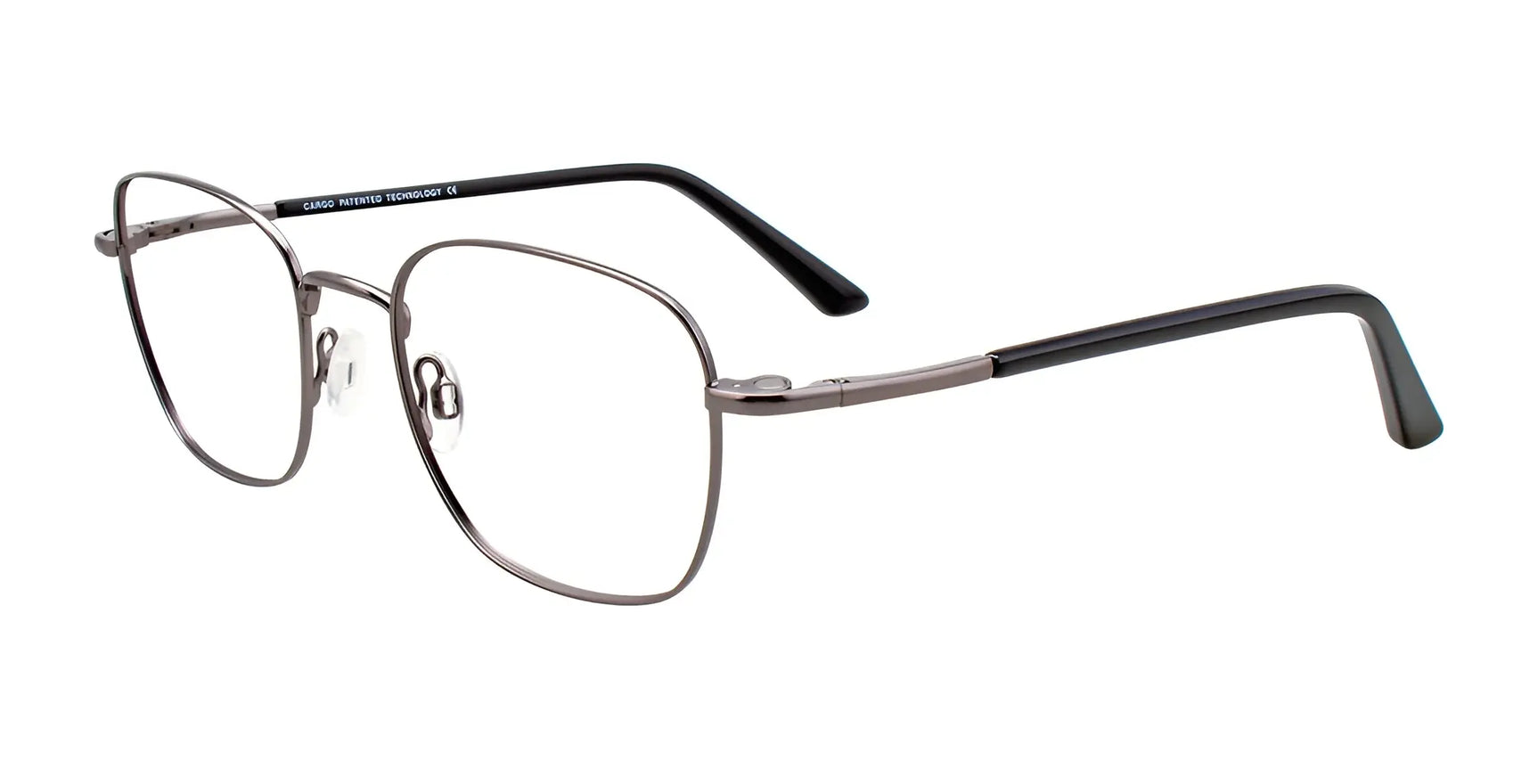 Cargo C5045 Eyeglasses with Clip-on Sunglasses Satin Steel Cargo C5045 Eyeglasses with Clip-on Sunglasses Satin Steel
