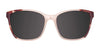 Cargo C5048 Eyeglasses with Clip-on Sunglasses | Size 51 / Brown Crystal & Demi Red
