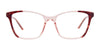 Cargo C5048 Eyeglasses with Clip-on Sunglasses | Size 51 / Brown Crystal & Demi Red