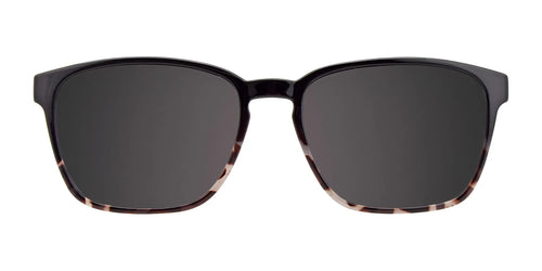 Cargo C5052 Eyeglasses with Clip-on Sunglasses / Size 53 / Black & Black Marbled