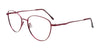 Cargo C5055 Eyeglasses with Clip-on Sunglasses | Size 52 / Shiny Pinkish Red