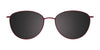 Cargo C5055 Eyeglasses with Clip-on Sunglasses | Size 52 / Satin Light Brown