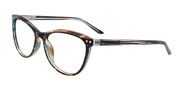 Cargo C5064 Eyeglasses with Clip-on Sunglasses | Size 54 / Brown