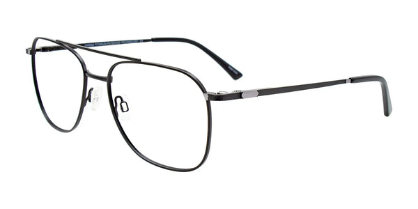 Cargo C5504 Eyeglasses with Clip-on Sunglasses | Size 57 / Matt Black