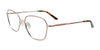 Cargo C5509 Eyeglasses with Clip-on Sunglasses | Size 53 / Bronze & Silver