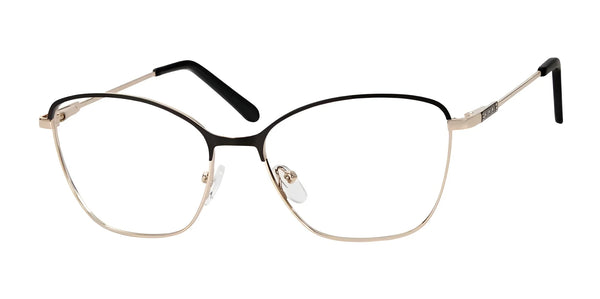 Casino Eyewear CB1142 Eyeglasses | Size 56 / Black/Gold