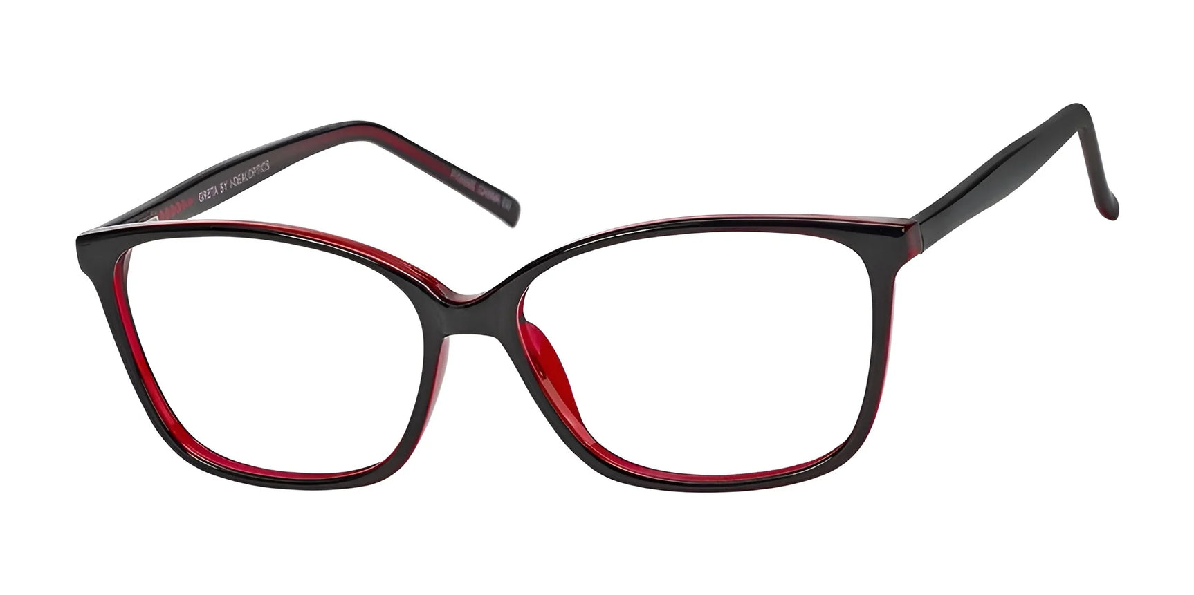 Casino Eyewear GRETA Eyeglasses Black / Red Casino Eyewear GRETA Eyeglasses Black / Red