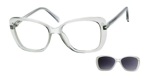 Casino Eyewear NADIA Eyeglasses with Sun Clip | Size 52 / Mint