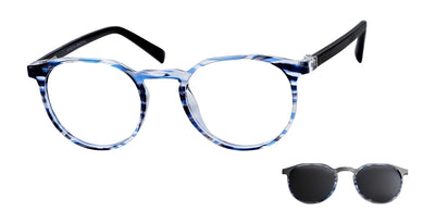 Casino Eyewear WHITLEY Eyeglasses with Sun Clip Navy