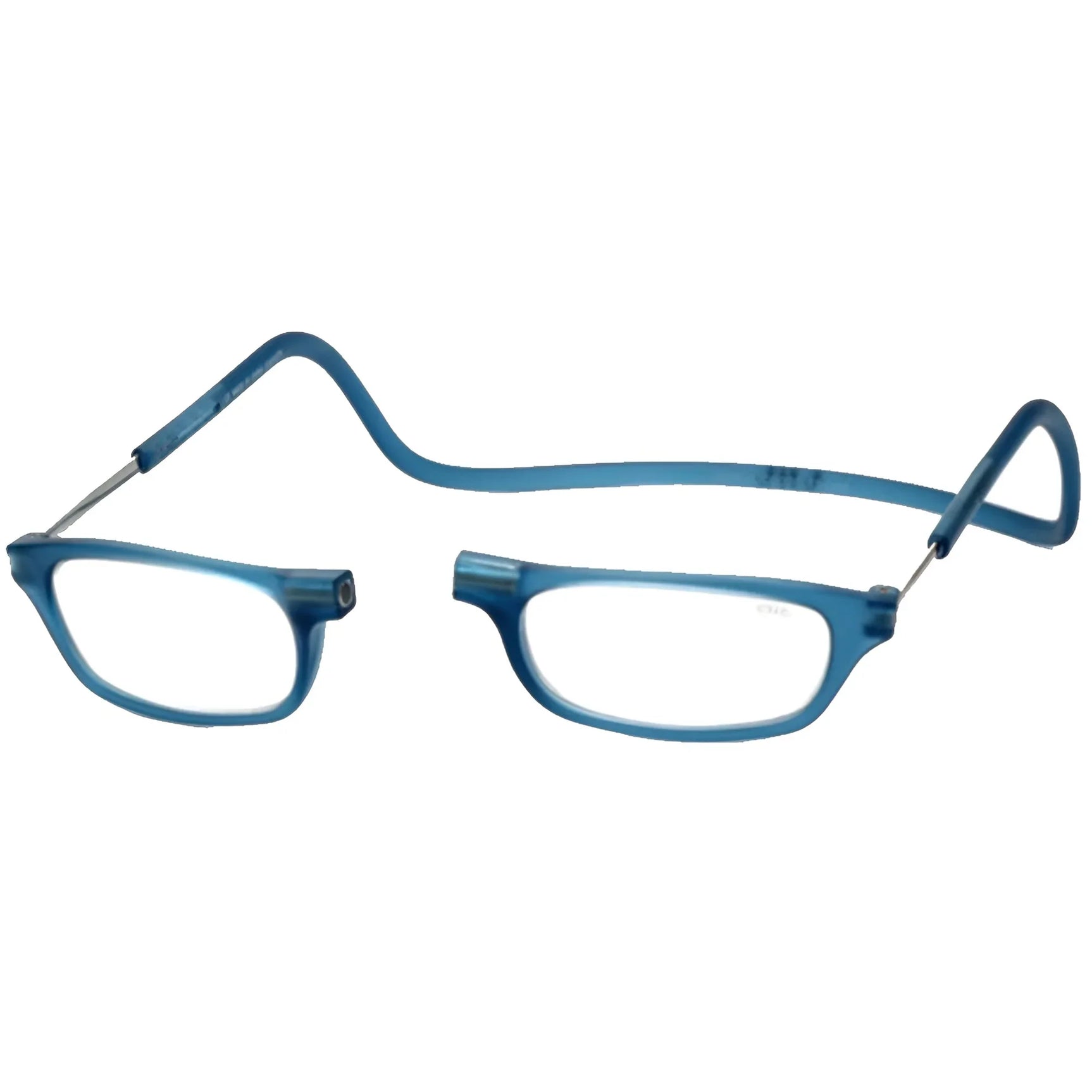 The Clic Readers ORIGINAL Eyeglasses by Clic Readers come in a stylish Blue Denim color, offering flexible design with a connected bridge for hassle-free eyewear, and feature a strap around the back for a secure fit. The Clic Readers ORIGINAL Eyeglasses by Clic Readers come in a stylish Blue Denim color, offering flexible design with a connected bridge for hassle-free eyewear, and feature a strap around the back for a secure fit.