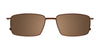Clip & Twist CT236 Eyeglasses with Clip-on Sunglasses | Size 52 / Matt Brown