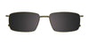 Clip & Twist CT236 Eyeglasses with Clip-on Sunglasses | Size 52 / Matt Brown