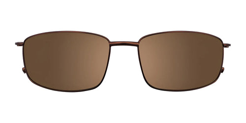 Clip & Twist CT238 Eyeglasses with Clip-on Sunglasses / Size 55 / Matt Bronze