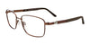Clip & Twist CT247 Eyeglasses with Clip-on Sunglasses | Size 53 / Satin Dark Brown