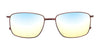 Clip & Twist CT247 Eyeglasses with Clip-on Sunglasses | Size 53 / Satin Dark Brown
