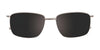 Clip & Twist CT247 Eyeglasses with Clip-on Sunglasses | Size 53 / Satin Dark Brown
