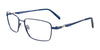 Clip & Twist CT257 Eyeglasses with Clip-on Sunglasses | Size 55 / Satin Dark Blue