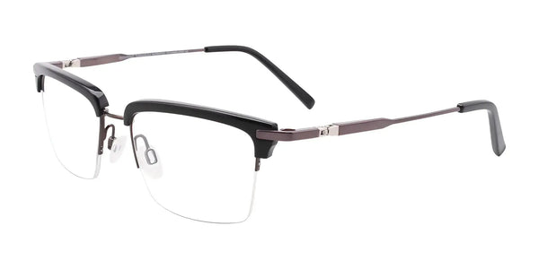 Clip & Twist CT260 Eyeglasses with Clip-on Sunglasses | Size 50 / Black