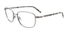 Clip & Twist CT261 Eyeglasses with Clip-on Sunglasses | Size 55 / Satin Grey