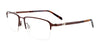 Clip & Twist CT262 Eyeglasses with Clip-on Sunglasses | Size 53 / Matt Dark Brown