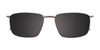 Clip & Twist CT262 Eyeglasses with Clip-on Sunglasses | Size 53 / Matt Dark Brown